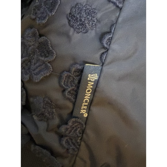 Moncler Dedonette Bomber Women's Jacket Navy Size 0 XS - Picture 6 of 11